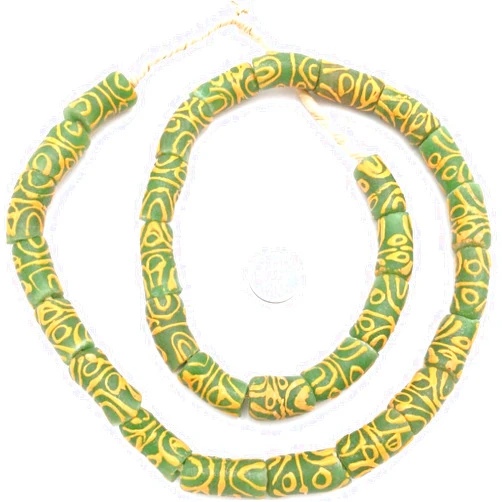 Generic Amazing Matched Natural Natura Zen Recycled African Glass Trade Beads-Ghana