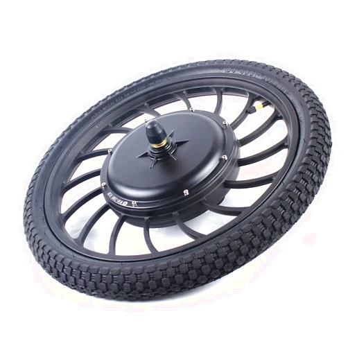 LIYUANJUN E-Bike 20 Inch Integrated Wheel Electric Bike Conversion Kit 1000W 48V Front Wheel Electric Bicycle Hub Motor Kit Brushless Gearless Motor Kit w/Tire