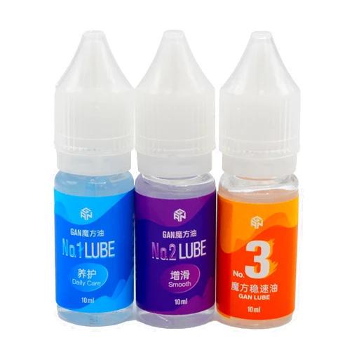 IYallow GAN Lube 1, 2, 3 Set 10ML – Professional Speed Cube Lube for Rubik's Cubes, Lubricant Oil Ultimate Cube Lube Performance