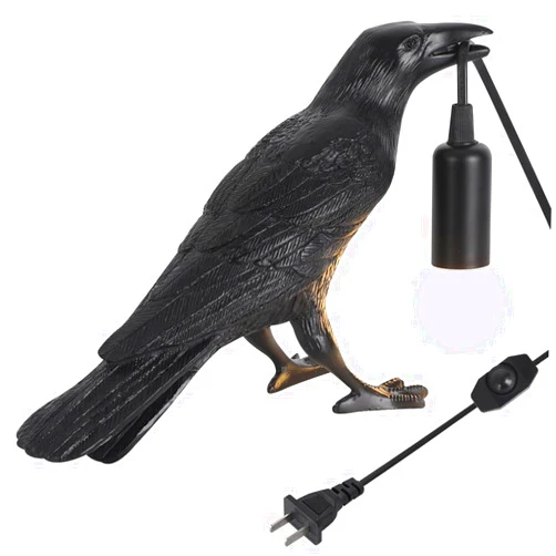 OVANUS Crow Lamp+ No Face Lamp for Bedside Bedroom Living Room Decor