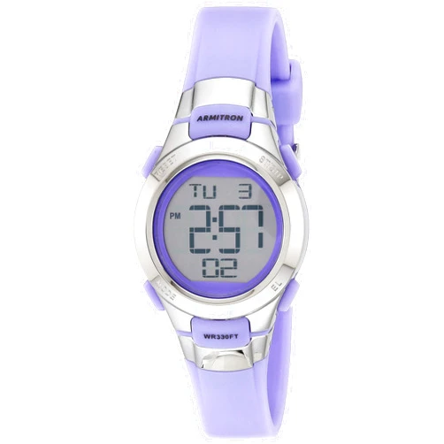 Armitron Sport Women's Digital Chronograph Resin Strap Watch, 45/7012