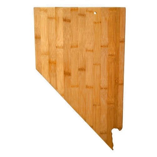 Totally Bamboo Nevada State Shaped Bamboo Serving & Cutting Board