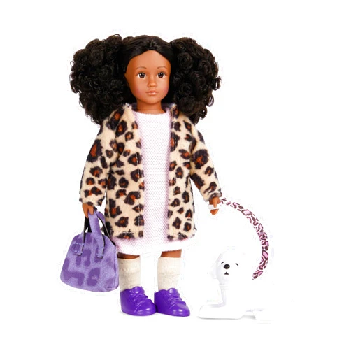 Lori – Mini Doll & Toy Dog – 6-inch Doll & Bichon Frise Pup – Play Set with Outfit, Animal & Accessories – Playset for Kids – 3 Years + – Ariah & Winston
