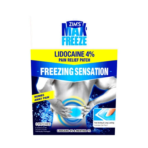Zim’s Max Zim's Max Freeze 4% Lidocaine Pain Relief Patches | 3 Count
