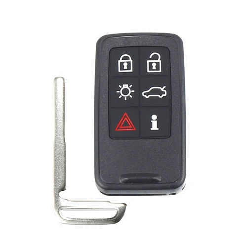 X AUTOHAUX 6 Button Flip Car Keyless Entry Remote Control Replacement Key Fob Proximity Smart Fob KR55WK49264 for Volvo XC60 10-13 XC70 07-13 902MHz Chip 46
