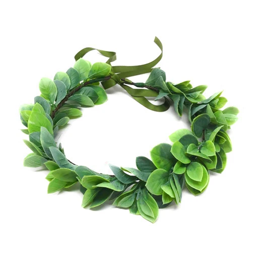 Eralove Christmas Wedding Flower Crown Boho Bridal Flower Wreath Babies Breath Hair Crown Headpiece