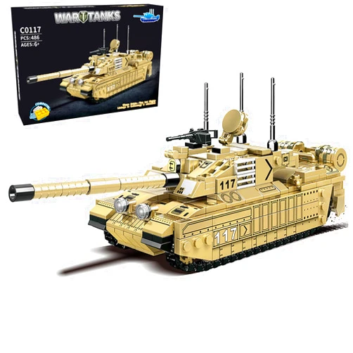 EtrealEli WW2 Military Tank, Challenger II Main Battle Tank Army Toys for Kids - 461pcs, Children's Educational Building Blocks Set, Suitable for Ages 6+