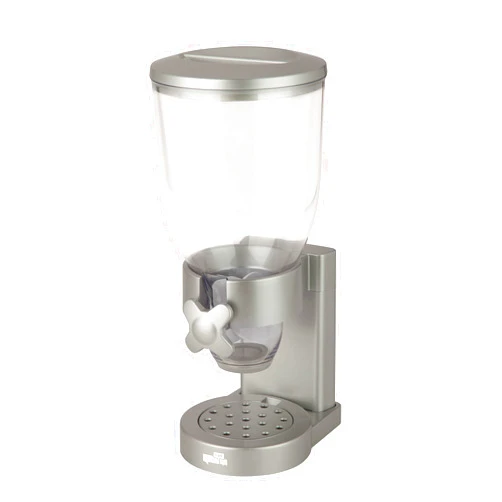 Honey-Can-Do Zevro /GAT102 Indispensable Dry Food Dispenser, Single Control, Silver