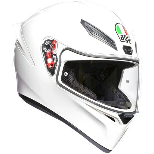 AGV 0101-11775 Unisex-Adult Full Face K-1 Motorcycle Helmet (White, X-Large)