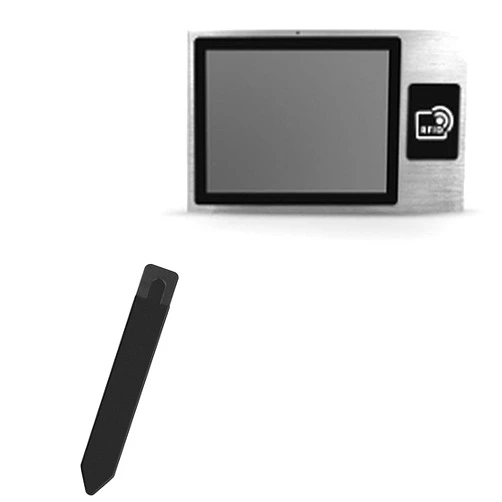 BoxWave Stylus Pouch Compatible with Geekland GK-INNOD-NFC-13 (13 in) - Stylus PortaPouch, Stylus Holder Carrier Portable Self-Adhesive - Jet Black