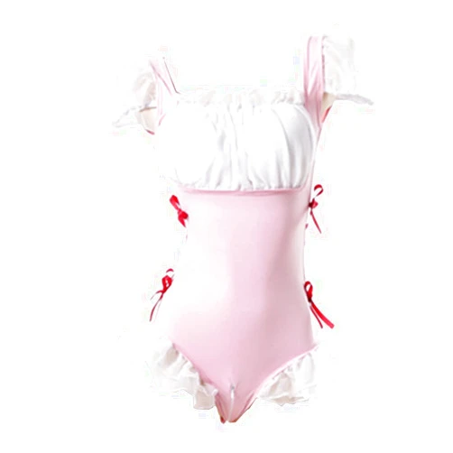Jrswai Anime Swimsuit Cute Cosplay Lingerie Underwear Bodysuit for Women Japanese Cartoon Swimwear