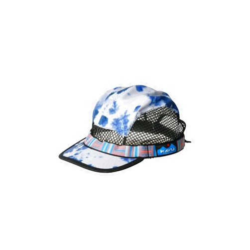 KAVU Trail Runner Strapcap Water Resistant Five Panel Fishing Cap Low Profile - Sky Tie Dye - L