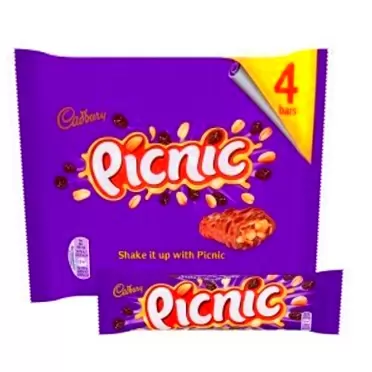 Cadbury Candy Bar Picnic Chocolate Original Cadbury Candy Bar Picnic Chocolate Imported From The UK England