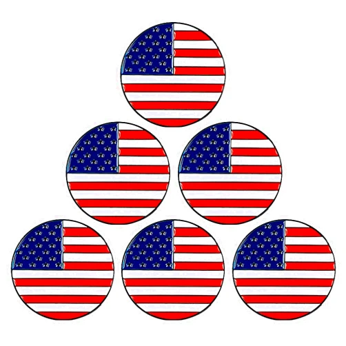 Amy Sport Golf Ball Markers Assorted Patterns Fits All Magnetic Golf Tools Value Set, Alloy Soft Enamel Technique Marker for Hat Clips Gloves Golf Divot Tools Marks