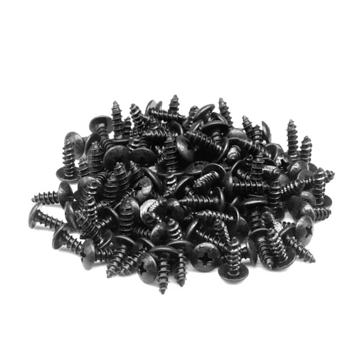 IMSCREWS 150pcs #8 x 1/2 inch Truss Phillips Wood Screws with Black Oxide Coated