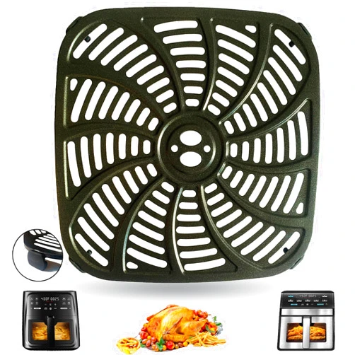 GSZN 8QT Air Fryer Crisping Plate Tray for Gourmia GAF823 GAF858 Digital Air Fryers, Upgraded Air Fryer Grill Plate Pan Rack Insert Grate Shelf Grid for 8QT Gourmia Air Fryer, Dishwasher Safe