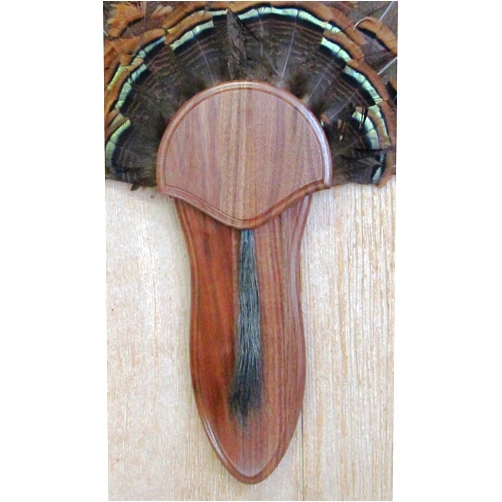 Taxidermists Woodshop The Black Walnut Turkey Mounting Kit with Long Beard Plate