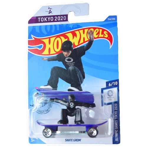Hot Wheels Olympic Games Tokyo 2020 6/10 Skate Grom 154/250, Purple/Black