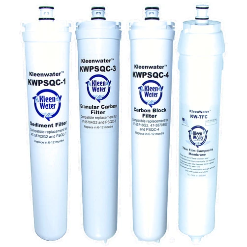 KleenWater Replacement Set for Ionics MicroMax 5500 and Water Factory SQC4 Systems, 47-55702G2, 47-55704G2, 47-55710G2, 66-4706G2