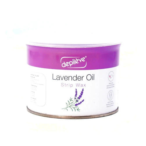 Depileve Hair Removal Wax - Lavender Rosin Wax for Sensitive Skin - Full-Body Wax - Ideal for Delicate Areas - Moisturizing Strip Wax - for Salon and At-Home Use