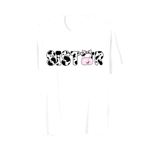 Cow Family Matching Birthday Tee For Mom Dad Kids Sister of The Birthday Boy Funny Cow Sí Family Matching T-Shirt