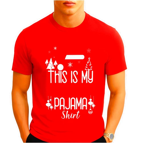 Kropsis Santa Hat This is My Christmas Pajama Shirt Men's T-Shirt