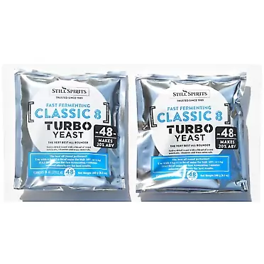 Still Spirits Classic 8 - 48 Hour Turbo Yeast (Pack of 2)