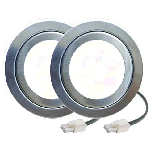 LIDESENMO 2-Pack 12V DC Kitchen Cooker Hood Light Bulb LED 1.5W for 60mm Range Hood Bulb Undercabinet Closet LED Light Cabinet Puck Bulb Light (Natural White 4000K)