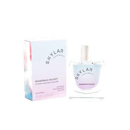 Skylar Boardwalk Delight Eau de Parfum - Hypoallergenic & Clean Perfume for Women & Men, Vegan & Safe for Sensitive Skin - Notes of Cotton Candy, Vanilla & Coconut Milk - 50mL /1.7 Fl oz