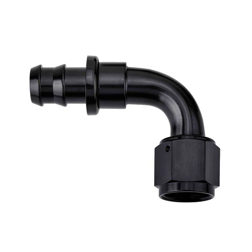 EVIL ENERGY 6AN 90 Degree Push Lock Hose Fitting End Black