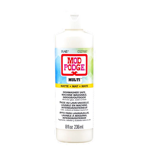 Mod Podge Matte Multi-Surface All-in-One Glue, Sealer, and Finish, Perfect for Indoor and Outdoor Arts and Crafts Projects, CS27687