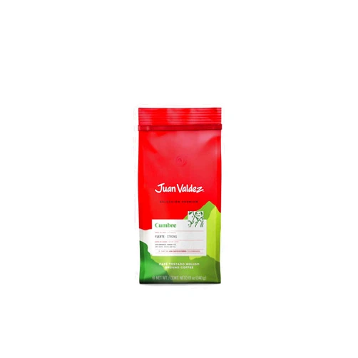 Juan Valdez Cumbre Ground Coffee, Dark Roast 12 OZ - Premium Colombian Coffee - Expert blend of Colombian coffees with intense flavors and dry fruits notes