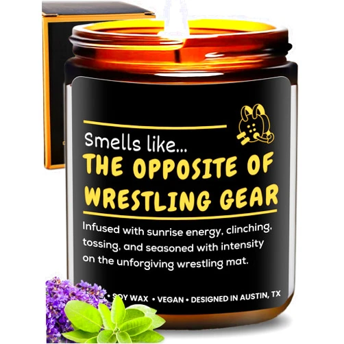 Rosa Vila Funny Wrestling Candle, Wrestling Coach Gifts, Wrestling Mom Gifts, Unique Wrestling Gifts for Wrestlers & Coaches, Girls Wrestling Gifts Ideas, Juegos de Lucha Libre, Wrestling Gifts for Senior Night