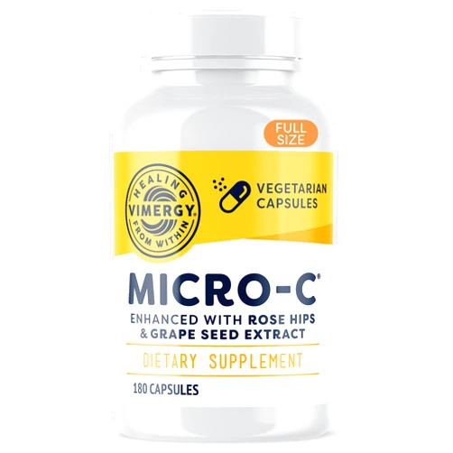 Vimergy Micro-C® Capsules – Supports Immune Health* – Promotes Collagen Production – Supports Healthy Joints & Bones* – Kosher, Vegan & Gluten-Free – Regular Size 180 Capsules