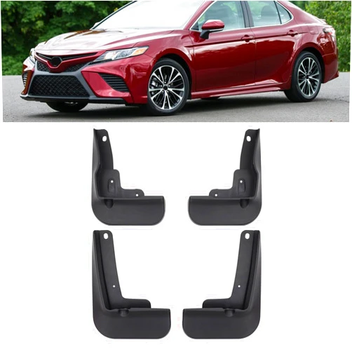 Generic Yeeta 4pcs Mud Flaps Splash Guards Fit for Camry SE XSE Sport 2018 2019 2020 2021 2022 2023 Front and Rear Mudflap Accessories Black