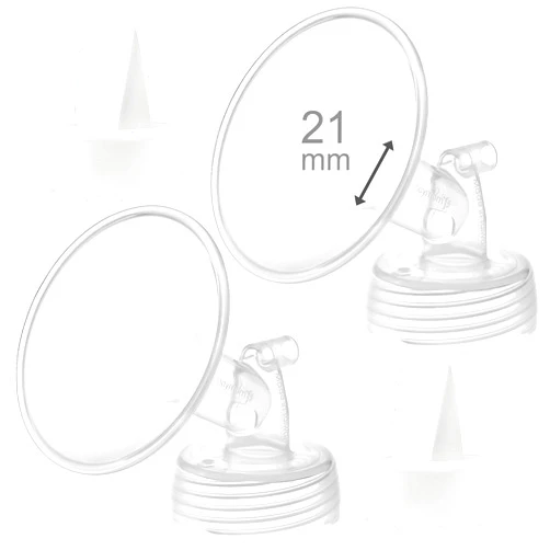 Maymom 21mm Flange and Duckbill Valve Compatible with Spectra S1 Spectra S2 Spectra 9 Plus Not Original Spectra 20mm Replace Pump Parts Spectra Flange Spectra Duckbill Valve