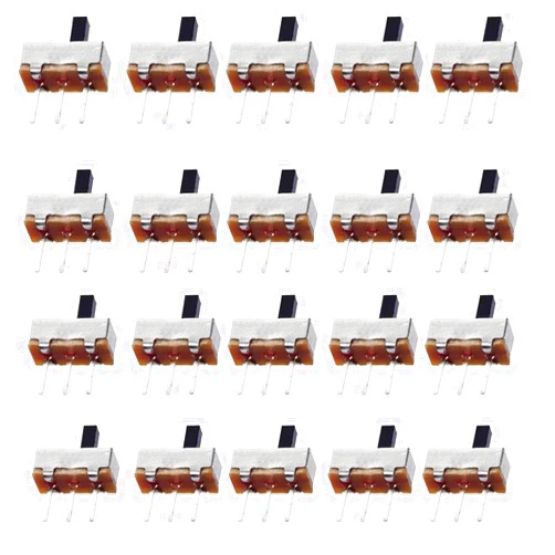 DUTTY Toggle Switch Vertical Slide Switch SS-12D00 (1P2T) 20PCS