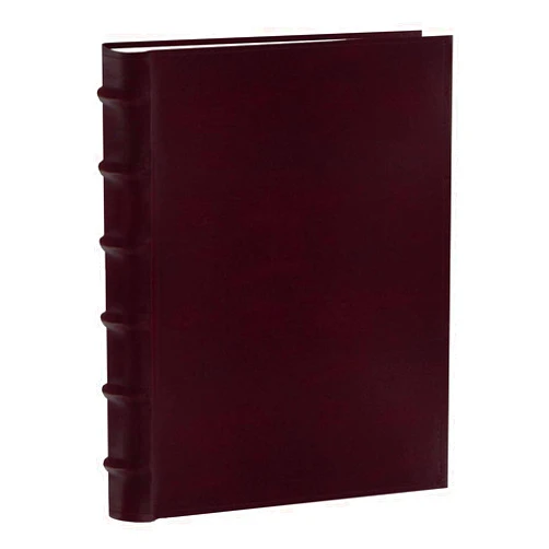 Pioneer Photo Albums Sewn Bonded Leather Bookbound 300 Pkt 4x6 Bi-Directional Photo Album, Burgundy