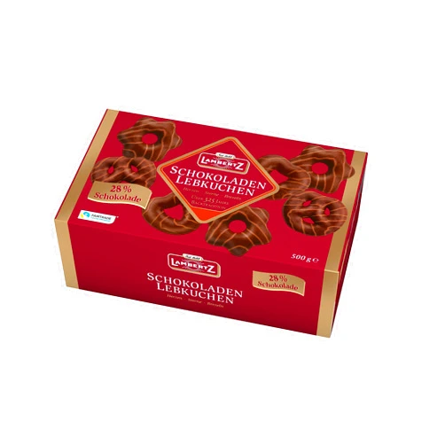 LAMBERTZ Dark Chocolate Assorted Gingerbread, 200 GR