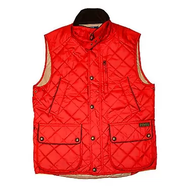 Ralph Lauren Polo Ralph Lauren Mens Diamond Quilted Button Cargo Vest Jacket Coat Red Large $295
