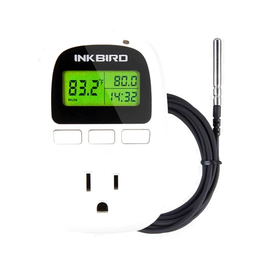 Inkbird C206T 1500W Heat Mat Temperature Controller Day and Night Thermostat 6.56 Feet NTC Sensor F and C Degree -58 to 212F …