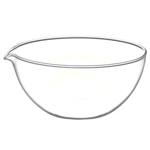 iwaki KB914 AGC Techno Glass Heat Resistant Glass Bowl with Pourer, 16.9 fl oz (500 ml), Outer Diameter 6.0 inches (15.2 cm), Microwave, Oven, Dishwasher Safe, Wide Mouth Design for Easy Mixing, Low