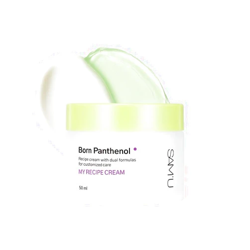 SAM'U SAM’U Born Panthenol My Recipe Cream Korean Moisturizer with Hyaluronic Acid & Ceramide for Custom Hydration – Duo Face Gel & Cream Texture – Korean Skin Care for All Skin Types (50ml / 1.69 fl oz)