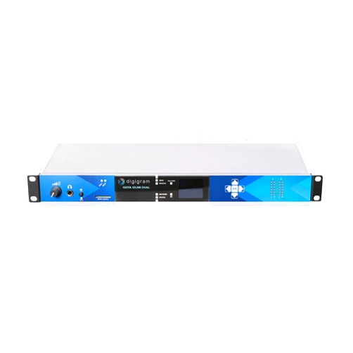 Digigram IQOYA X/LINK-DUAL 1U Stereo IP Audio Codec with 4 I/O Channels