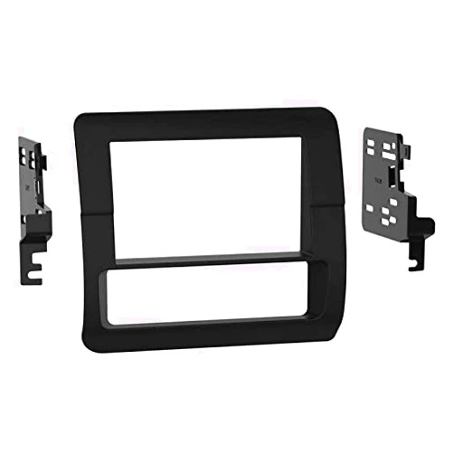 Carxtc Double Din Install Car Stereo Dash Kit for a Aftermarket Radio Fits 1992-1996 Ford Full Size Bronco and F-Series Pickup Trim Bezel is Black