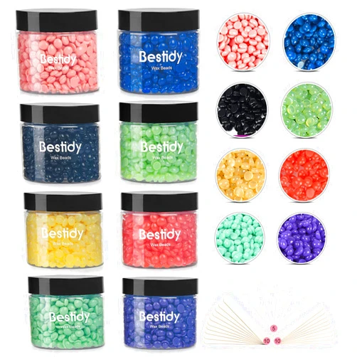 Bestidy Wax Bead for Hair Removal Women and Men Preserved in the Jar, Waxing Bead for Face, Underarms, Legs, Back and Chest (800g)
