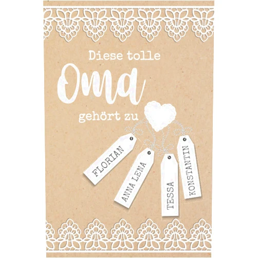 German Edition by Carolin Neitsch (Author) Diese tolle Oma gehört zu ... Florian, Konstantin, Anna Lena und Tessa: Personalisiertes liniertes Notizbuch, 100 Seiten, ca. A5, als Geschenk / ... Geburtstag oder einfach so. (German Edition)