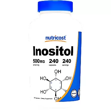 Nutricost Inositol Capsules 500mg, 240 Capsules - Non-GMO, Gluten Free