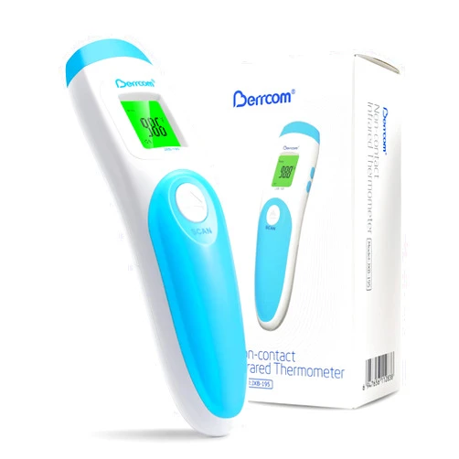 Berrcom Non Contact Forehead Thermometer Digital 3 in 1 Contactless Infrared Thermometer for Babies Adults Objects and Space Instant Measuring Time Memory Function