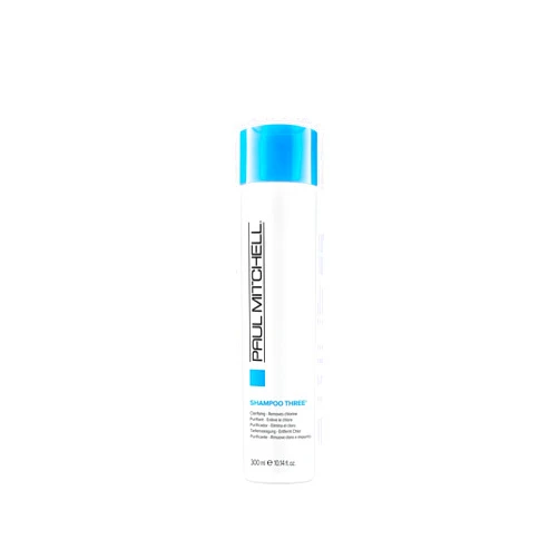 Paul Mitchell Shampoo Three, Clarifying Shampoo, Cleanses Impurities + Removes Chlorine, For All Hair Types, Great For Swimmers